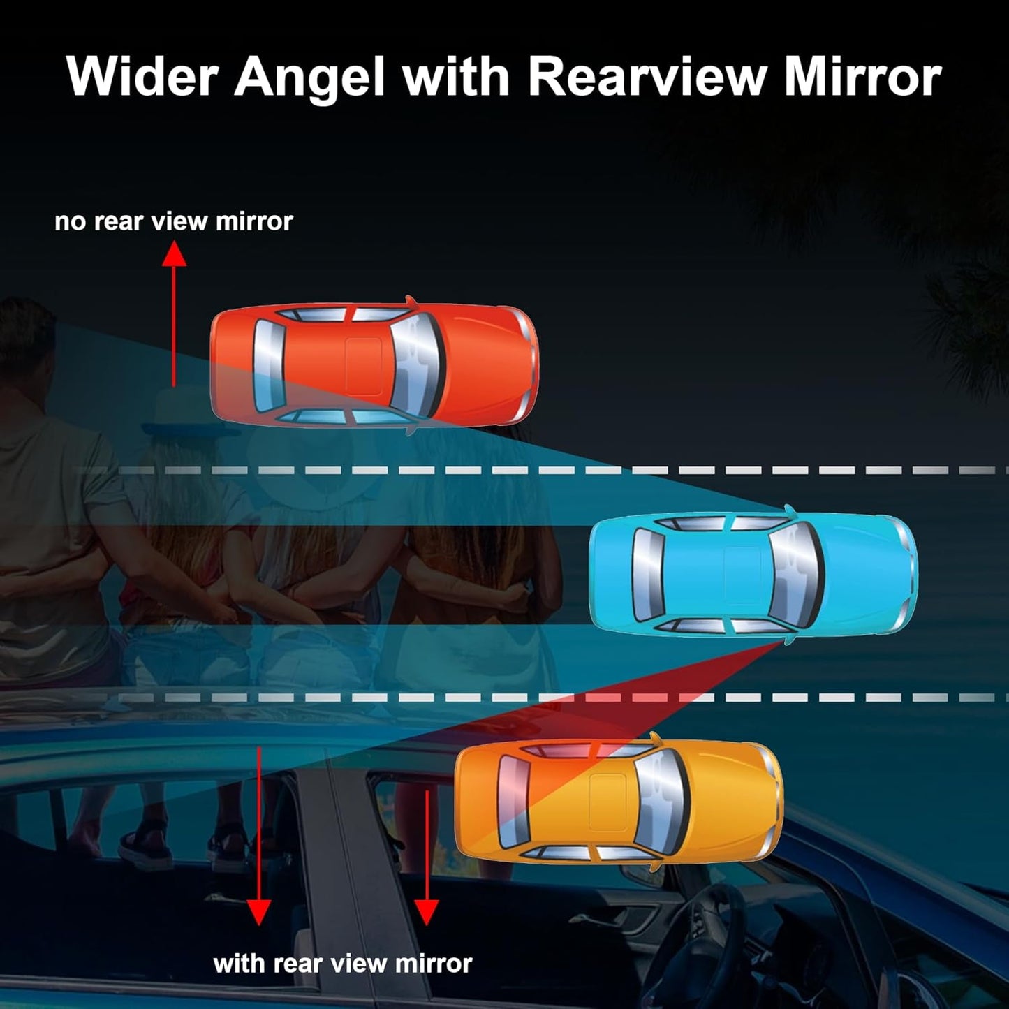 Carve Collective: 360 Vision Safety Mirrors (Set of 2) - Frameless HD Glass for Maximum Blind Spot Elimination