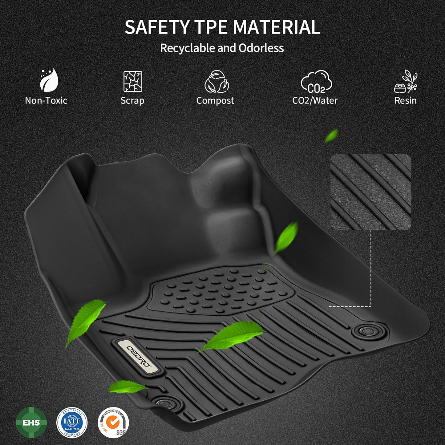 Carve Collective: All-Weather HD Floor Liners (Custom Fit) – For Honda Civic (2022-2026) / Acura Integra (2023-2025)