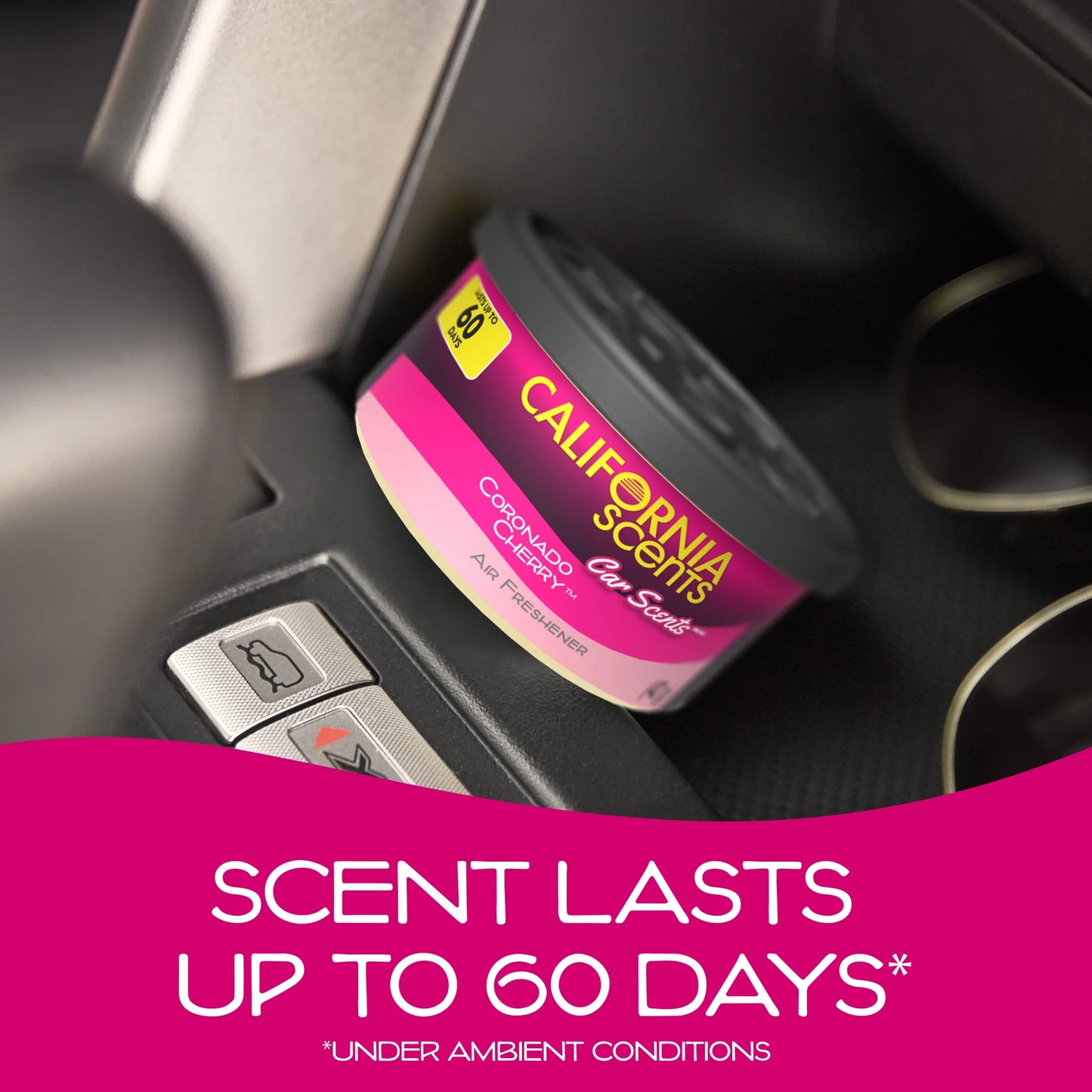 Carve Collective: Coronado Cherry Can Air Freshener (2-Pack) – Discreet, Under-Seat Scent for the Perfect Car Vibe