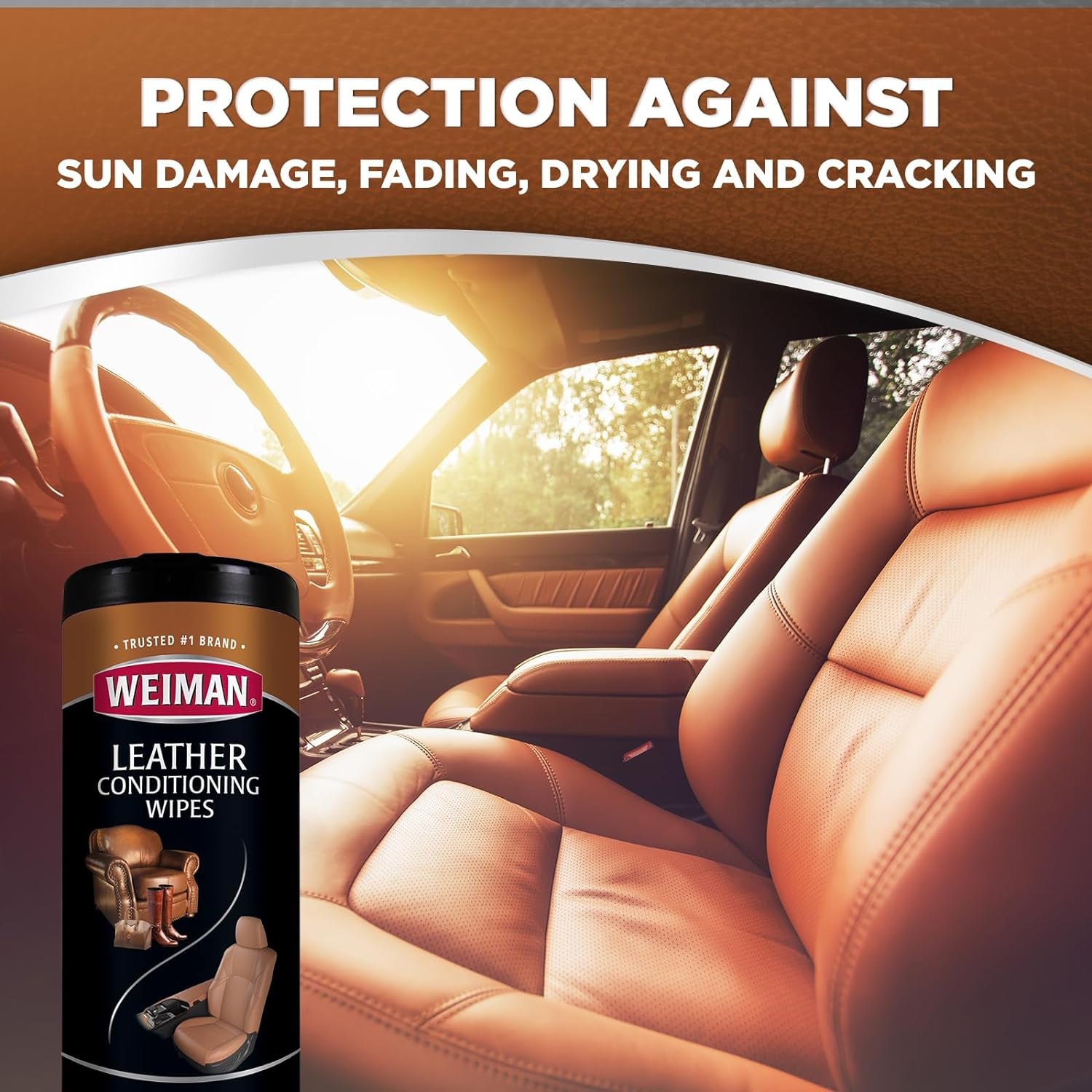 Carve Collective: 3-in-1 Leather Interior Wipes (2-Pack) – Clean, Condition & Protect with UV Defense