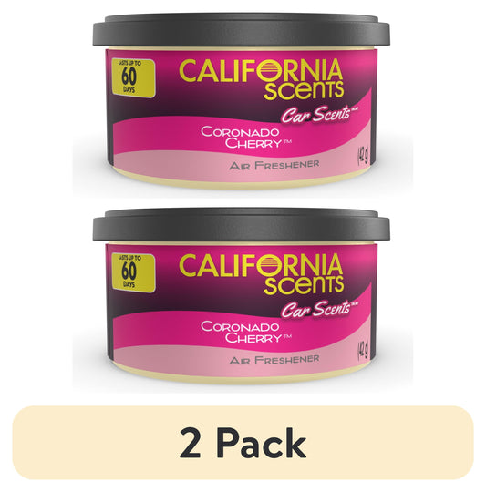 Carve Collective: Coronado Cherry Can Air Freshener (2-Pack) – Discreet, Under-Seat Scent for the Perfect Car Vibe