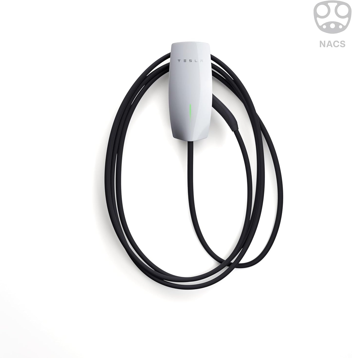 Level 2 EV Wall Connector - 48A, 24 ft Cable - Compatible with All Tesla Models