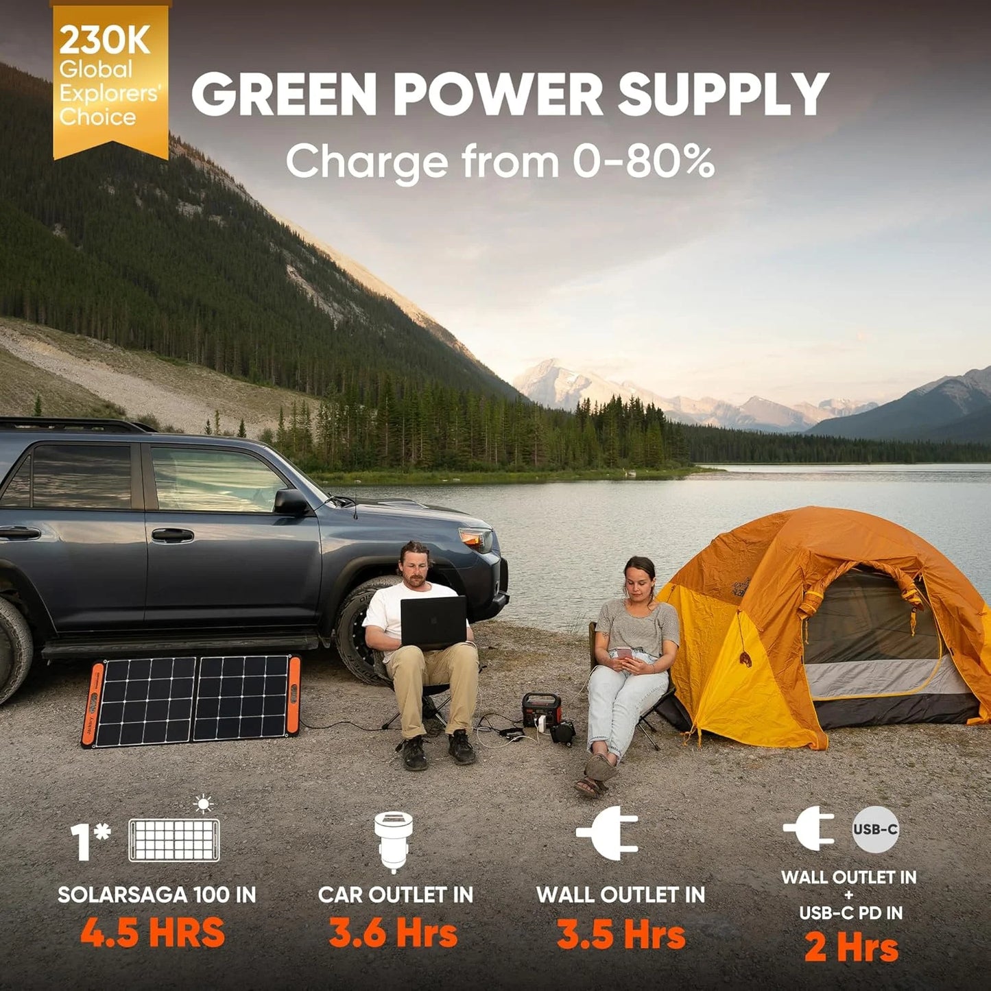Carve Collective: Explorer 300 Portable Power Station – 285Wh Backup Lithium Battery for Road Trips & Emergencies