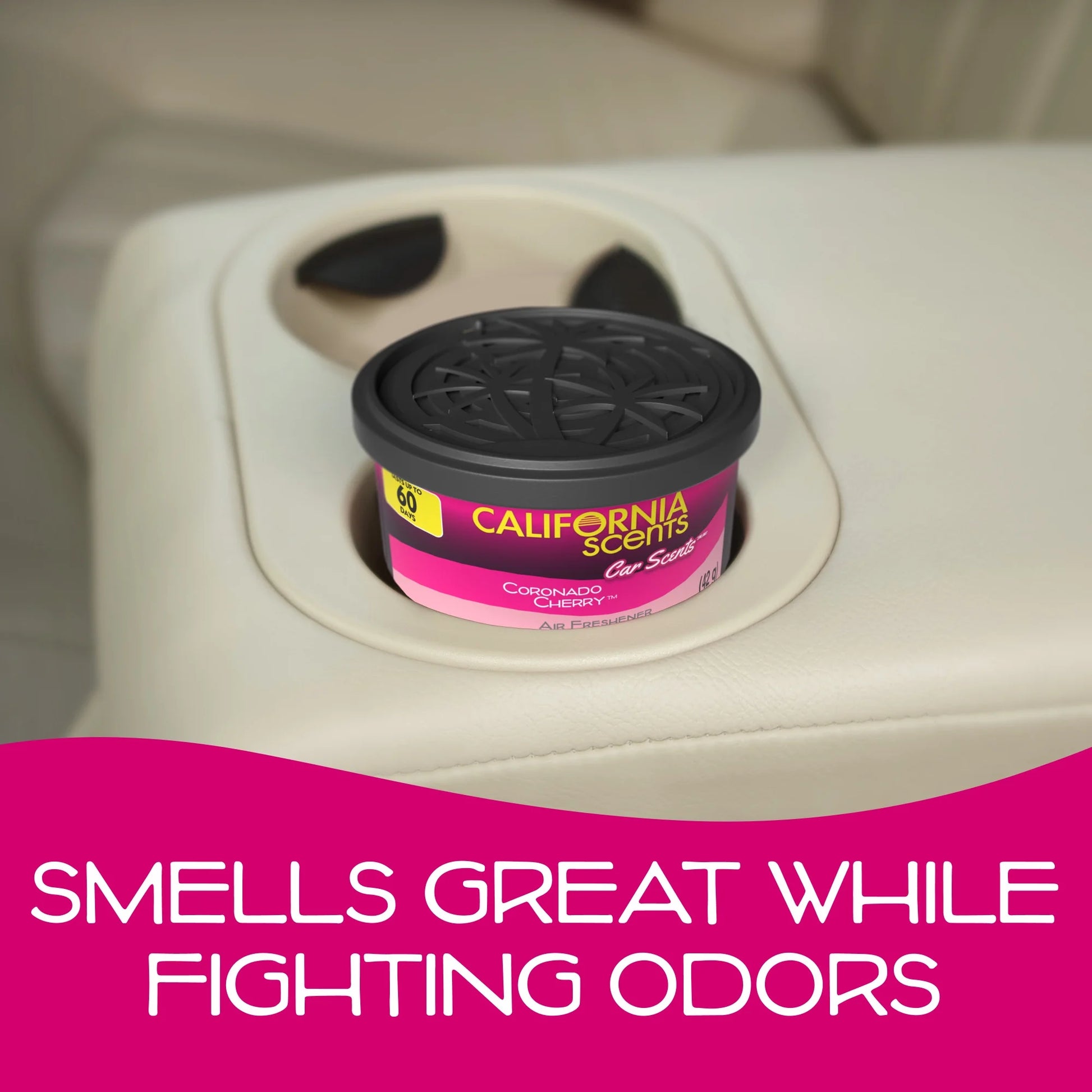 Carve Collective: Coronado Cherry Can Air Freshener (2-Pack) – Discreet, Under-Seat Scent for the Perfect Car Vibe