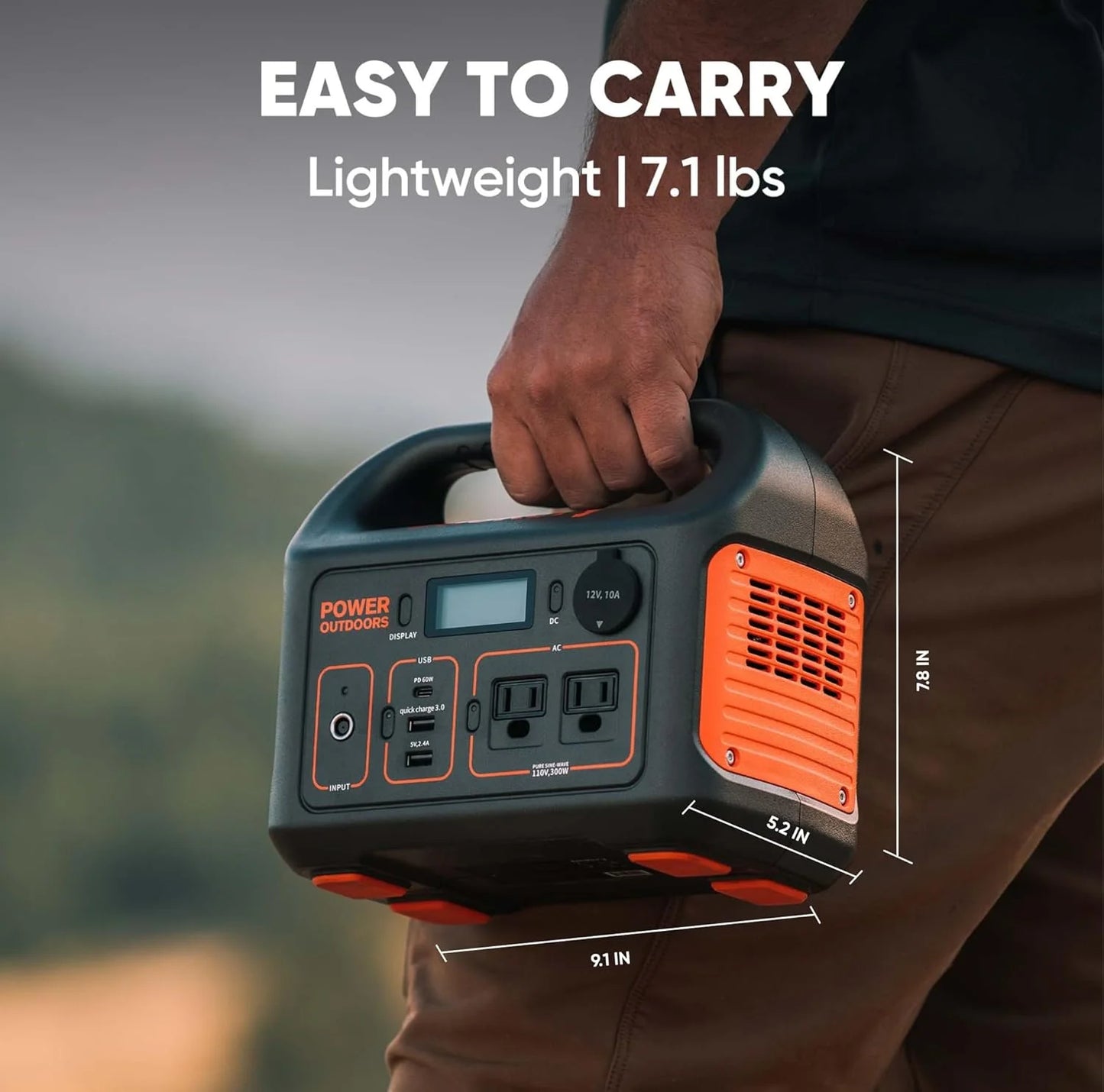 Carve Collective: Explorer 300 Portable Power Station – 285Wh Backup Lithium Battery for Road Trips & Emergencies