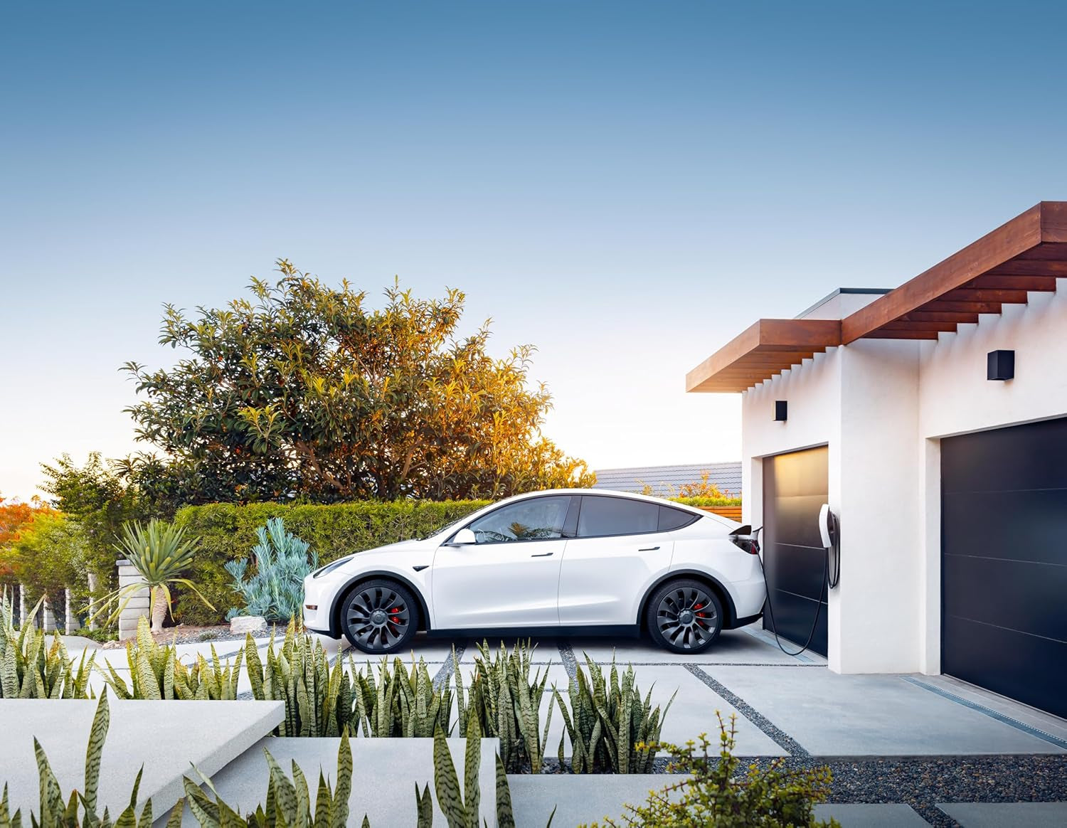 Level 2 EV Wall Connector - 48A, 24 ft Cable - Compatible with All Tesla Models