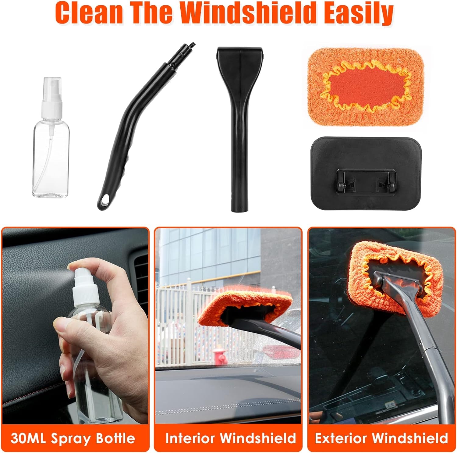 Carve Collective: 17-Piece Ultimate Interior Detailing Kit with High-Power Handheld Car Vacuum